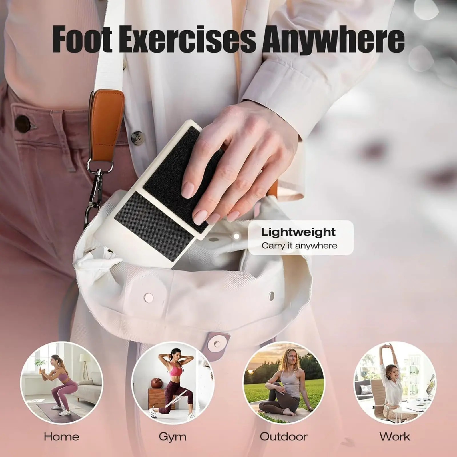 Wooden Single Leg Balance Board Ankle Foot Strengthener Non-slip Adjustable Balance Bars for Sprained Ankle Rehabilitation
