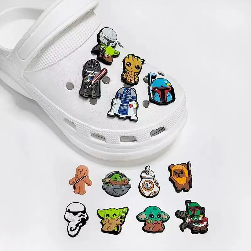 Hot Toys Popular Cartoon 13-100pcs Shoe Charms For Sandals, Shoe Decoration Accessories Shoe Pins Great Gift For Men Women