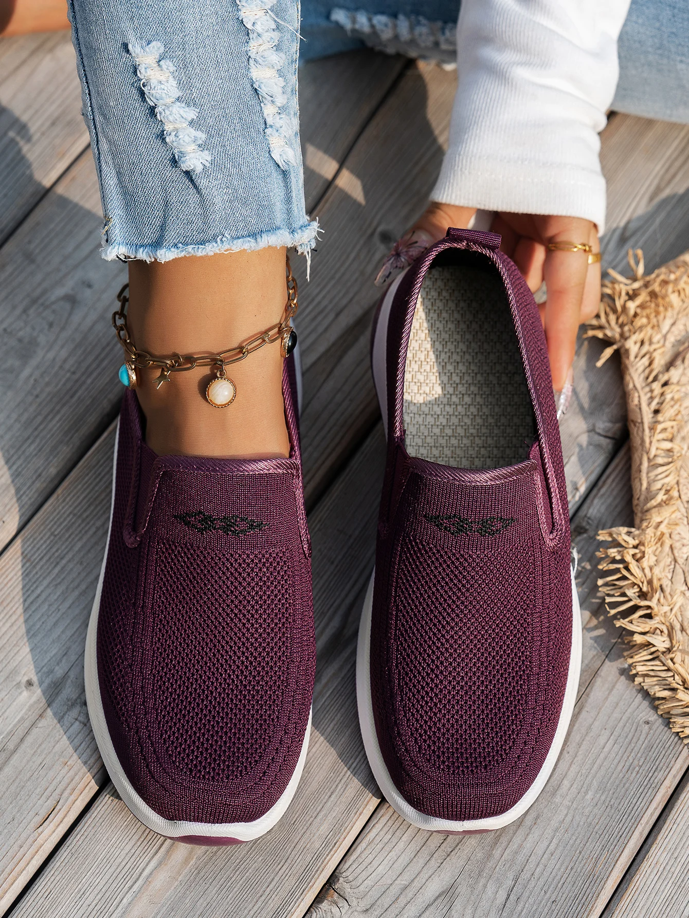 Women's 2026 Spring Autumn Fashionable Single‑Color Work Shoes Convenient Comfortable Casual Daily Footwear Free Shipping