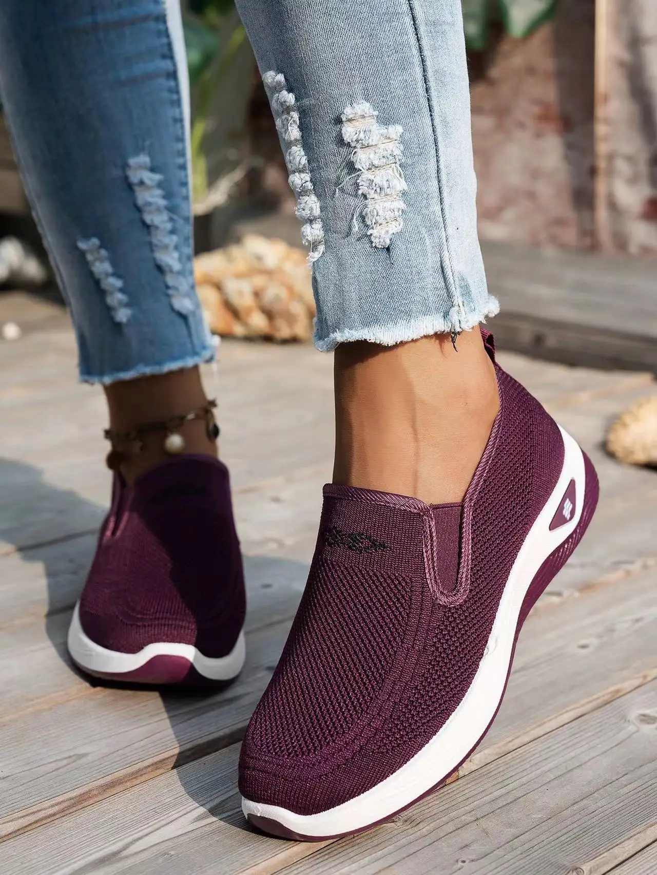 Women's 2026 Spring Autumn Fashionable Single‑Color Work Shoes Convenient Comfortable Casual Daily Footwear Free Shipping