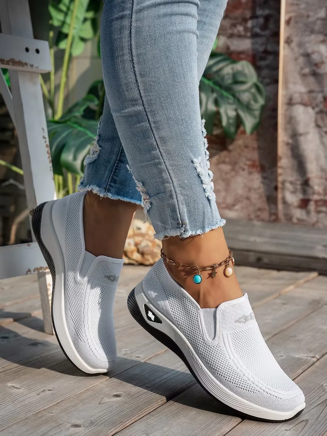Women's 2026 Spring Autumn Fashionable Single‑Color Work Shoes Convenient Comfortable Casual Daily Footwear Free Shipping