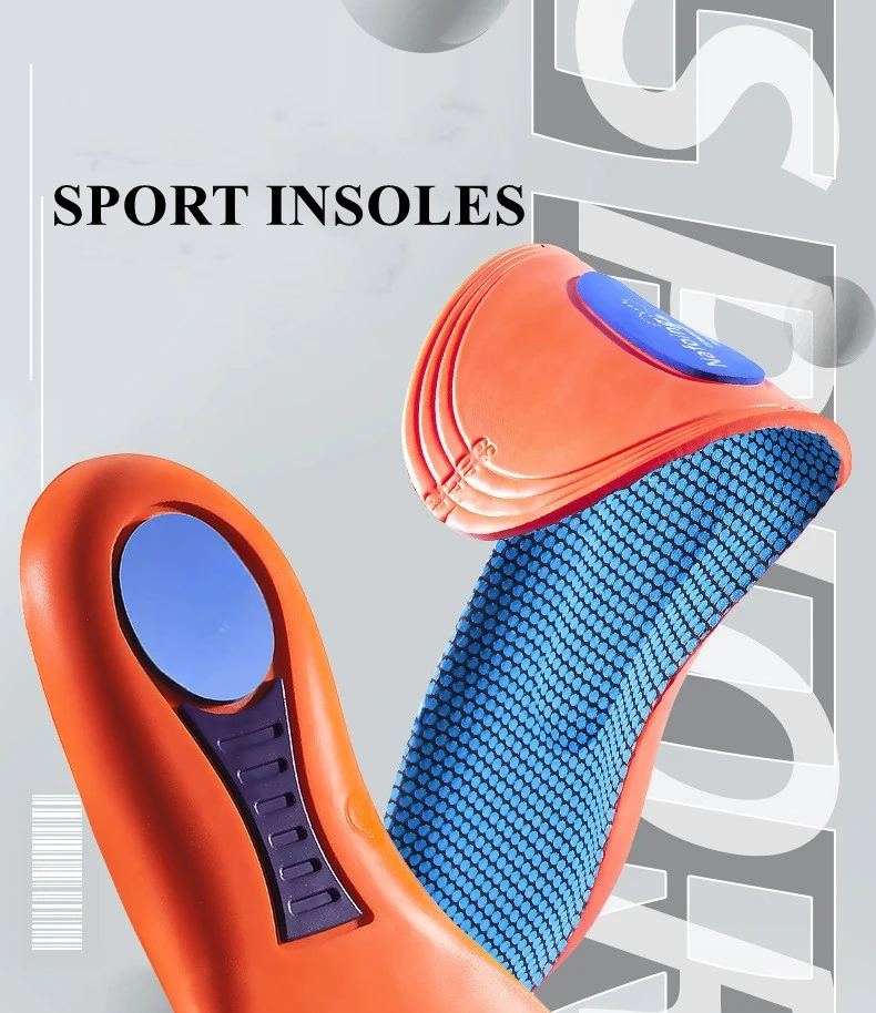 Shock-Absorbing Sports Insoles Men's and Women's Arch Support Insole Breathable Comfort Shoe Pads 2Pcs/4Pcs