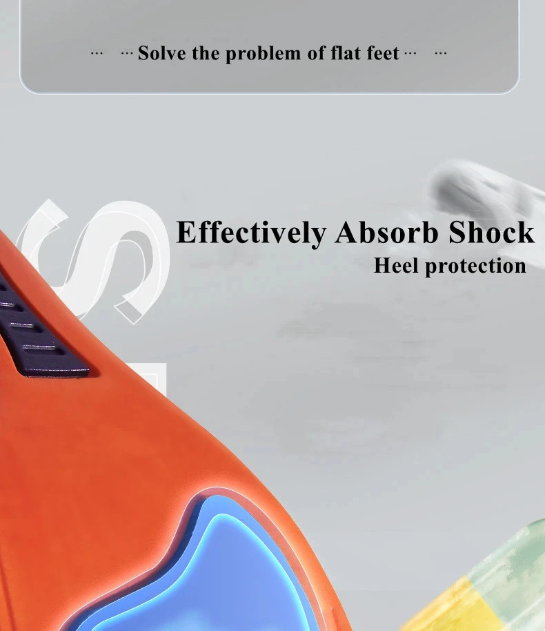 Shock-Absorbing Sports Insoles Men's and Women's Arch Support Insole Breathable Comfort Shoe Pads 2Pcs/4Pcs