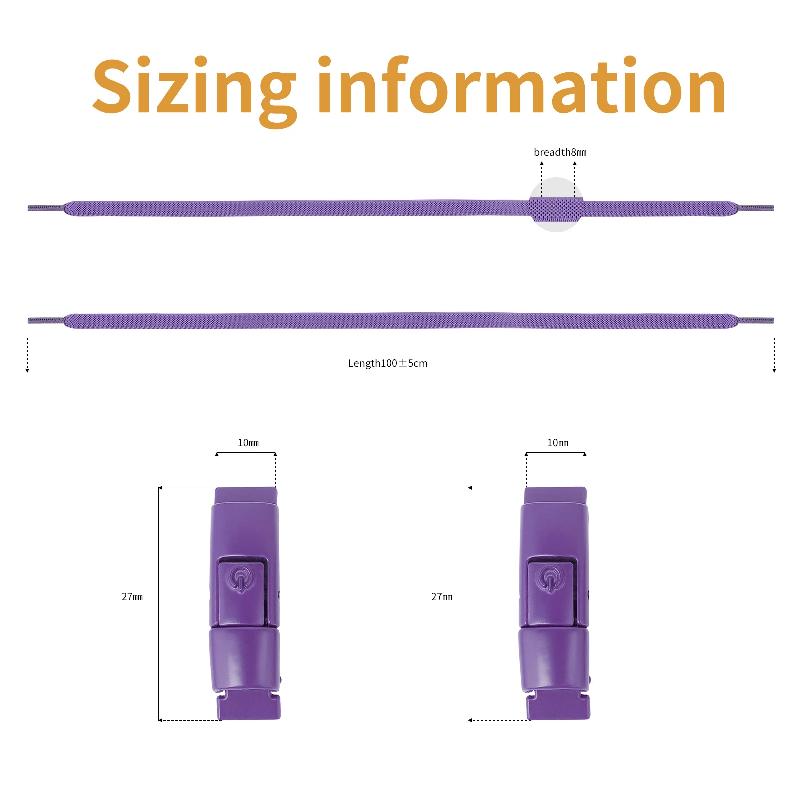 8MM 2023 No Tie Shoe Laces Press Lock Shoelaces Without Ties Elastic Laces Sneaker Kids Adult Widened Flat Shoelace for Shoes
