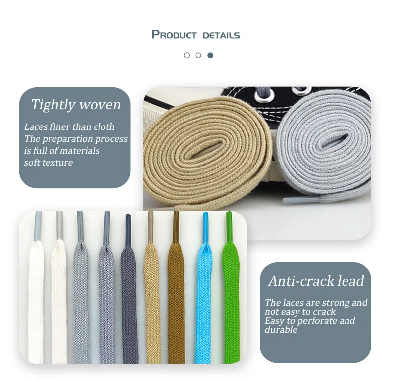 1 Pair New Flat Cotton Shoelaces for Sneakers Shoelace High-top Canvas Casual Shoe Laces No Elasticity Shoestrings Men Women