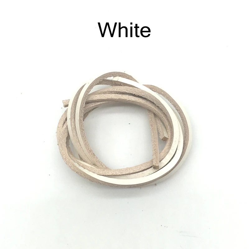 1Pair Cowhide Leather Shoelaces Boots Shoelace 60/80/100/120/140/160cm Loafers Boats Laces Shoe accessories