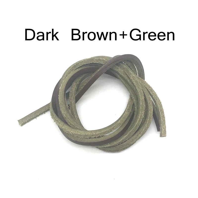 1Pair Cowhide Leather Shoelaces Boots Shoelace 60/80/100/120/140/160cm Loafers Boats Laces Shoe accessories