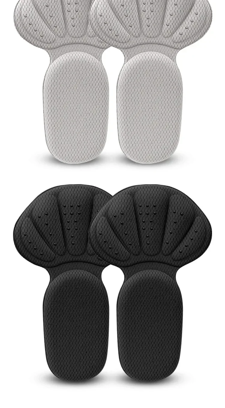 Heel Stickers Sneakers Heel Protector Feet Pads Pain Relief Size Reducer Non-slip Shoe Insoles T-Shaped Foot Care Pad Heel Grips