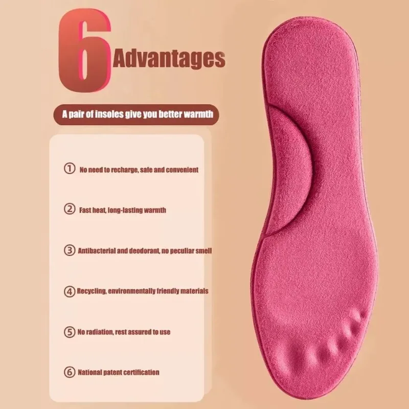 4D Massage Warm Pile Shoes Insoles Super Soft Latex Sports Insole for Feet Running Basket Shoe Sole Arch Support Orthopedic