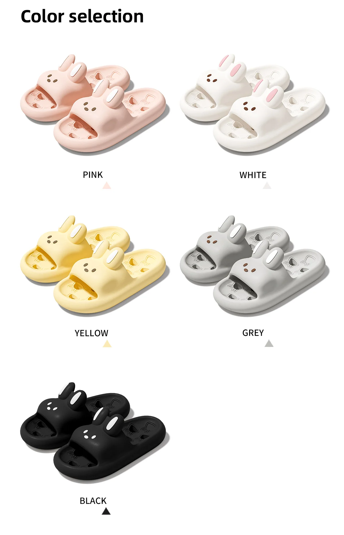 Cartoon Women Bathroom Slippers Cute Non-Slip Leaky Sandals Fashion Thick Bottom Slides Home Men Quick Drying Flip Flops