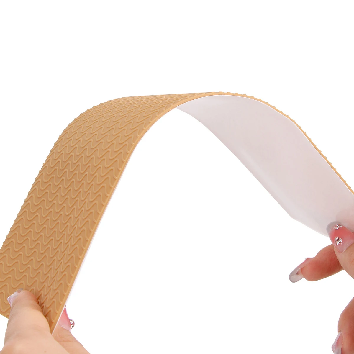 1/2PCS Anti-Slip Shoe Sole Stickers, Trimmable Self-Adhesive Rubber Anti-Wear Sole Protector for Sneakers & High Heels