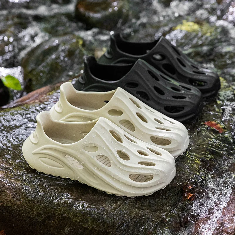 Men's Hollow Shoes, Men's Outer Shoes, Men's Breathable Wading Shoes, Men's Outdoor Hiking Beach Shoes, Men's Sandals