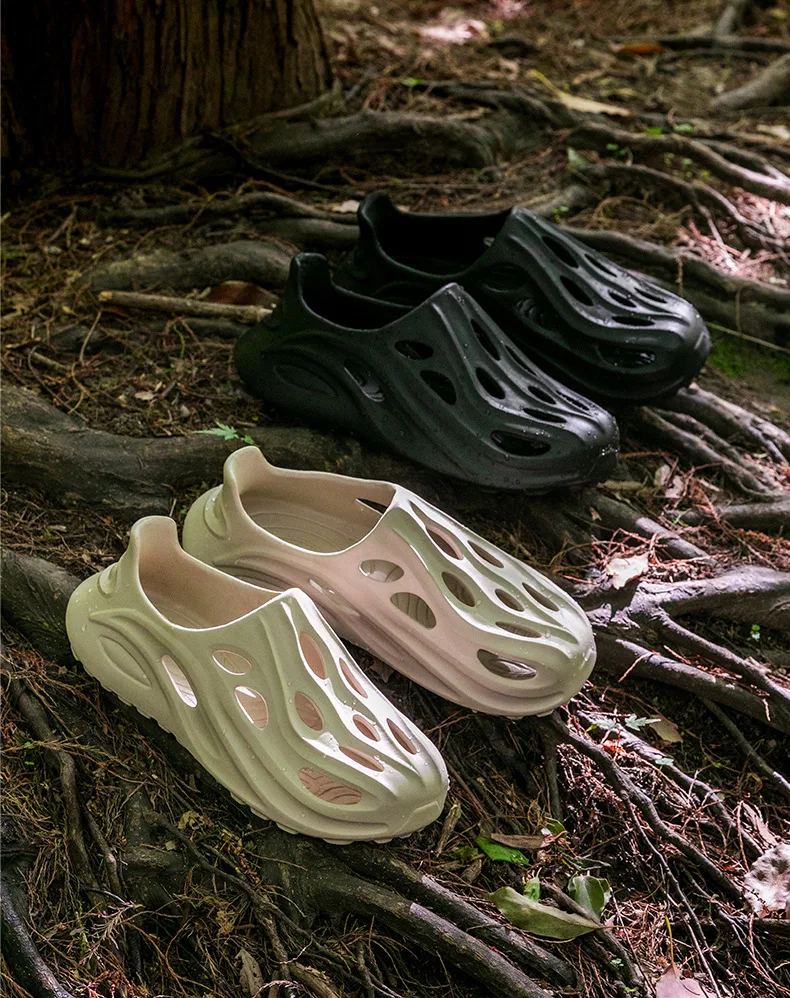 Men's Hollow Shoes, Men's Outer Shoes, Men's Breathable Wading Shoes, Men's Outdoor Hiking Beach Shoes, Men's Sandals