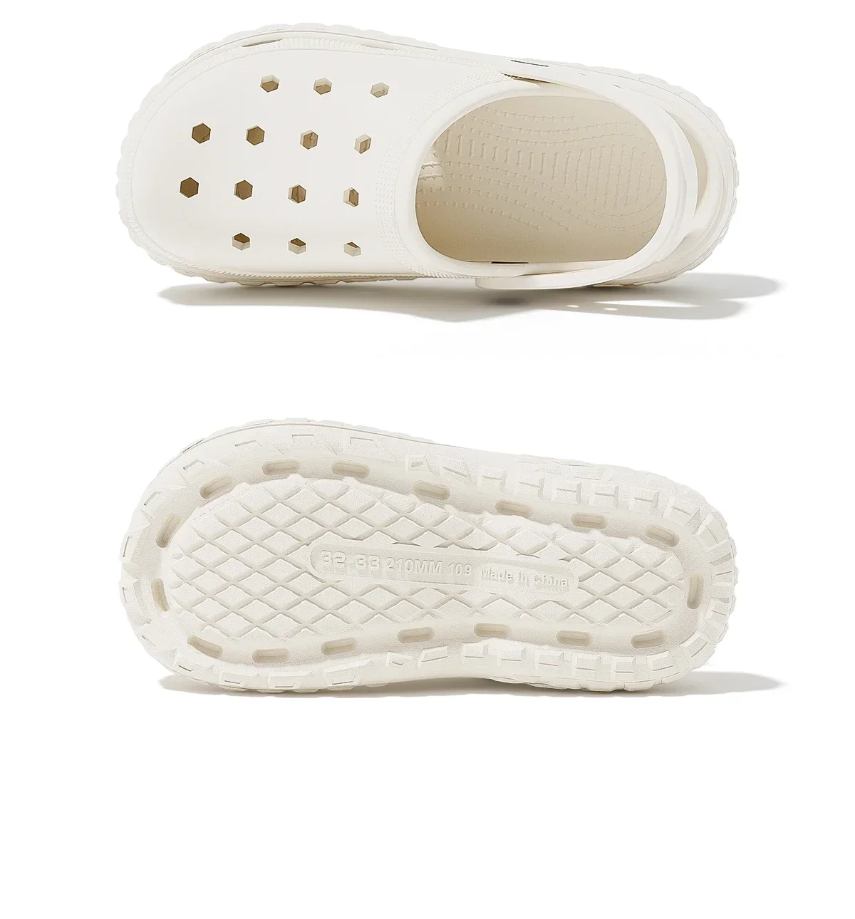 Cushioned Thick‑Sole Clogs|Unisex EVA Breathable Hole Shoes, Non‑Slip Slip‑On Sandals for Home Beach Camping