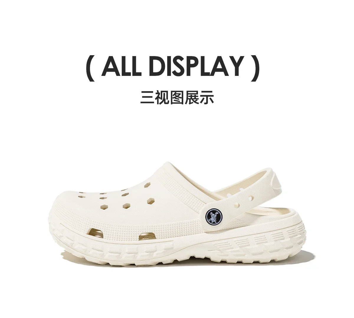 Cushioned Thick‑Sole Clogs|Unisex EVA Breathable Hole Shoes, Non‑Slip Slip‑On Sandals for Home Beach Camping