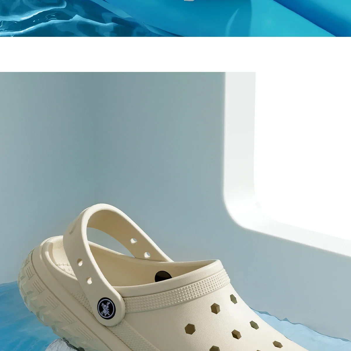 Cushioned Thick‑Sole Clogs|Unisex EVA Breathable Hole Shoes, Non‑Slip Slip‑On Sandals for Home Beach Camping