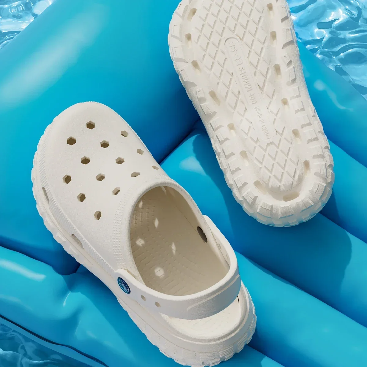 Cushioned Thick‑Sole Clogs|Unisex EVA Breathable Hole Shoes, Non‑Slip Slip‑On Sandals for Home Beach Camping