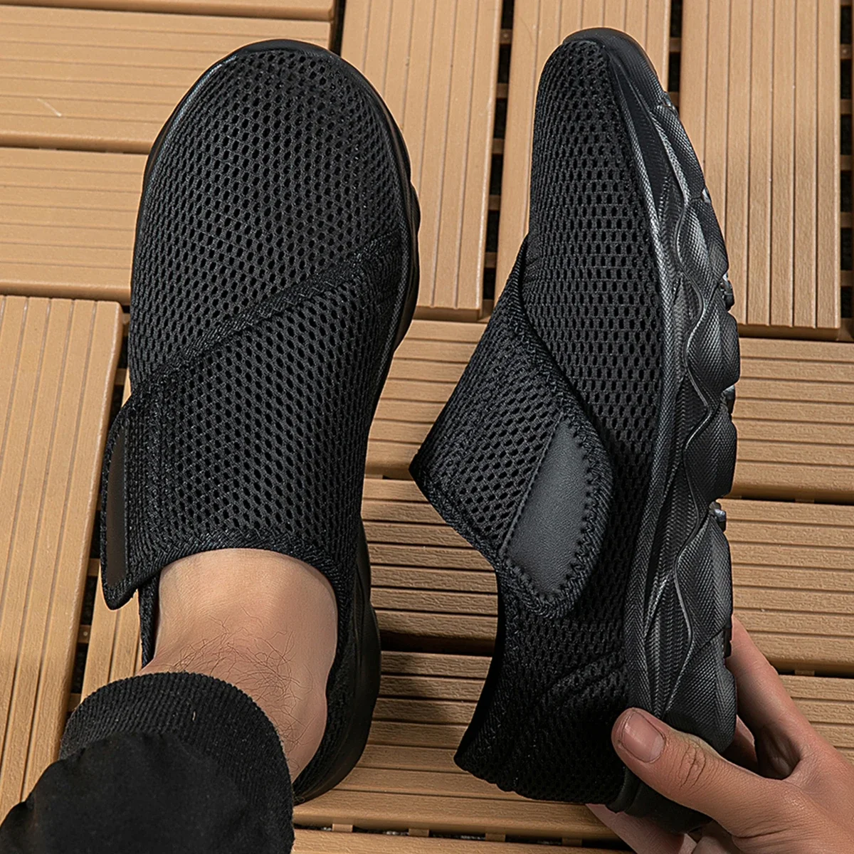 New Casual Orthopedics Wide Feet Swollen Shoes Thumb Eversion Adjusting Soft Comfortable Diabetic Shoe Walking Shoes