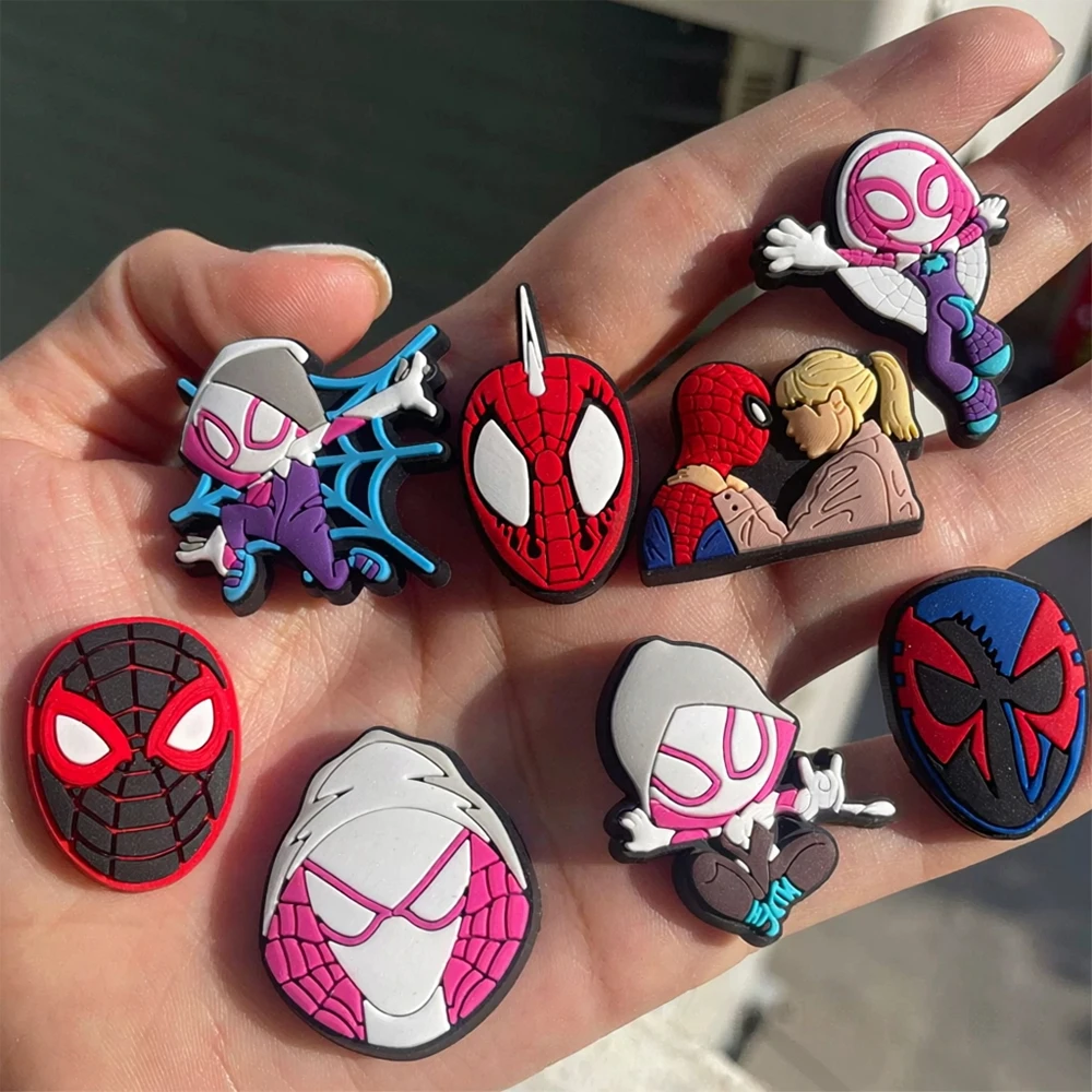 9/21PCS Cartoon Anime Heroes Character Shoe Charm Wholesale PVC Clog Wristband Decor Buckle Detachable DIY Waterproof Party Gift