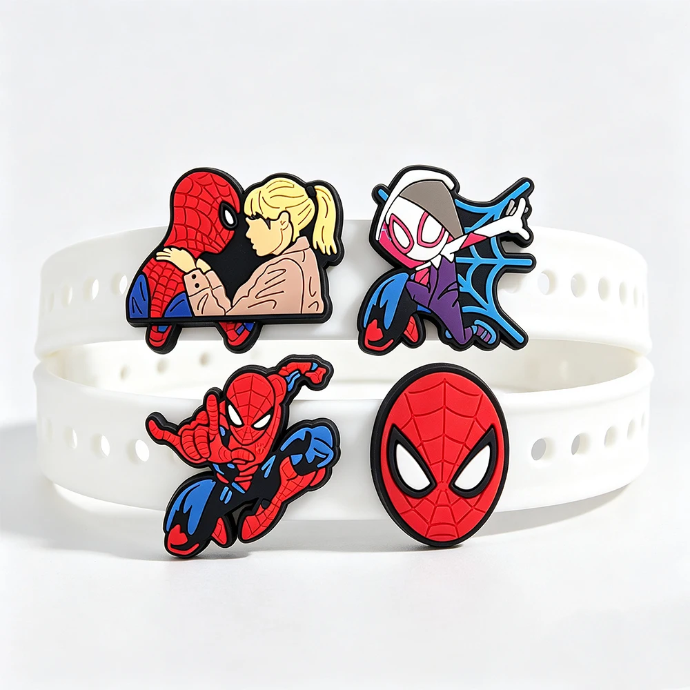9/21PCS Cartoon Anime Heroes Character Shoe Charm Wholesale PVC Clog Wristband Decor Buckle Detachable DIY Waterproof Party Gift