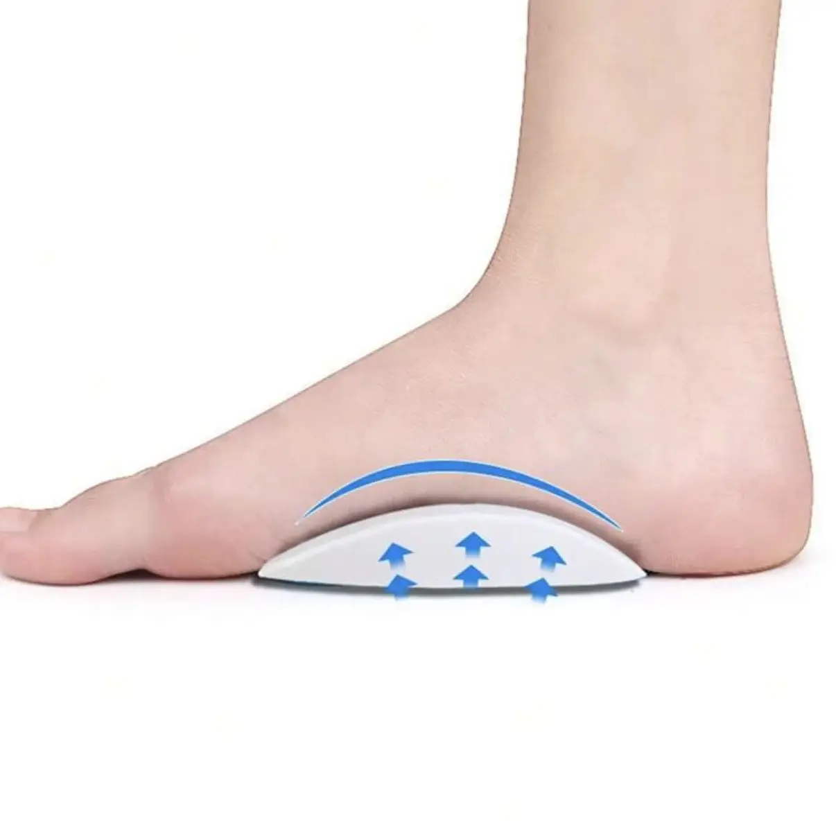 Orthotic Arch Foot Care Comfort Pain Silicone Orthopedic Insoles for Shoes Women Flat Feet Arch Support Self-Adhesive Foot Pads