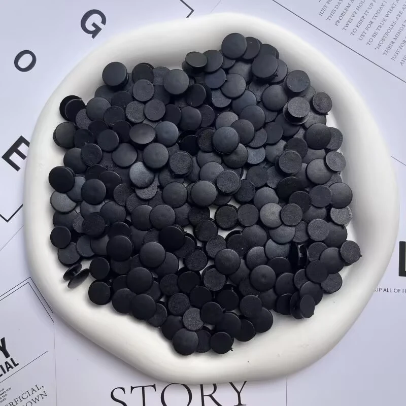 100/200/500PCS Clear & Black Clogs Button Replacement Plastic Shoe Charms Backs Clog Buttons for Sandals DIY Shoe Accessories