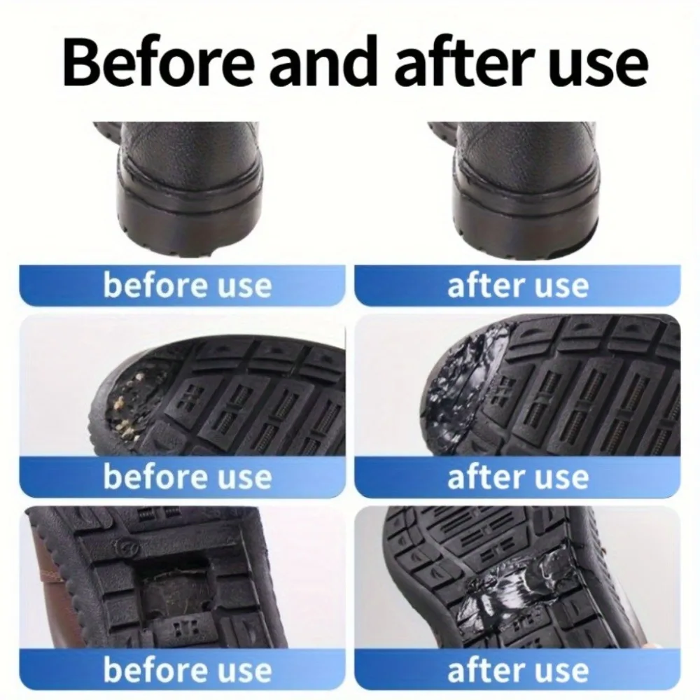 Waterproof Shoe Sole Repair Glue Super Strong - Durable Sealant for Crack Filling, Black Repair Paste for Rubber Materials