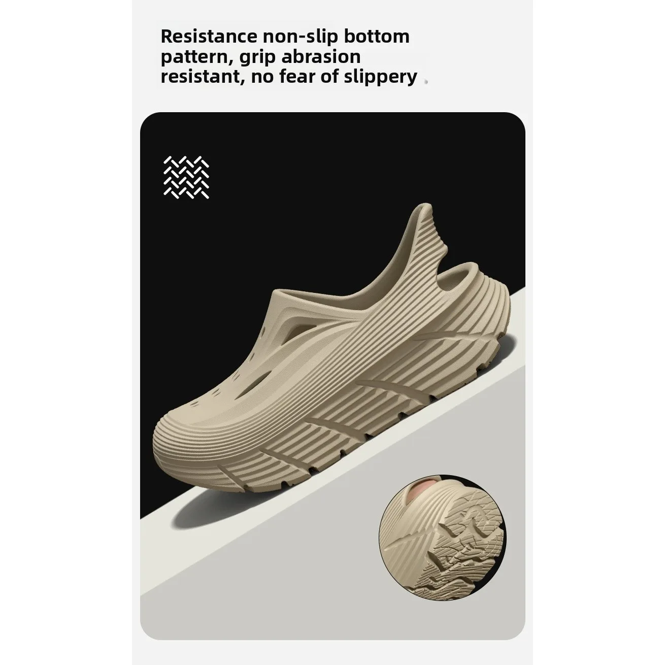 Non-slip hole shoes men's summer 2026 new deodorant stepping on shit feeling outdoor sports eva wear cool slippers men