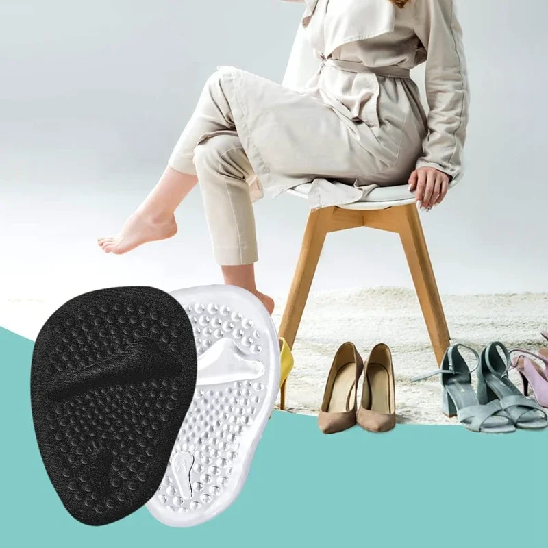 Metatarsal Pads Women Forefoot Pads Stop Feet From Sliding Forward High Heel Comfort Cushion Inserts Non-Slip Resuse Washable