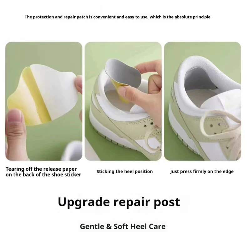 Heel Repair Patches Anti-Wear Heels Protectors Self-Adhesive Heels Pads Suitable for a Variety of Shoes 6Pcs/18Pcs