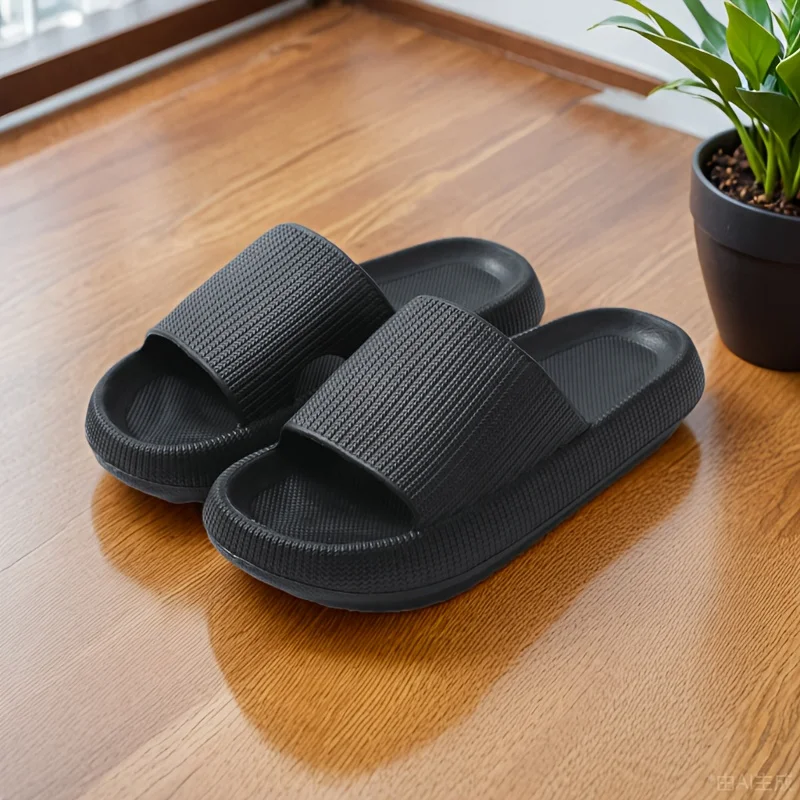 Men's Thick Bottom EVA Indoor Home Slippers Anti-Slip Suitable for Outdoor Wear Comfortable Home Slippers for Men