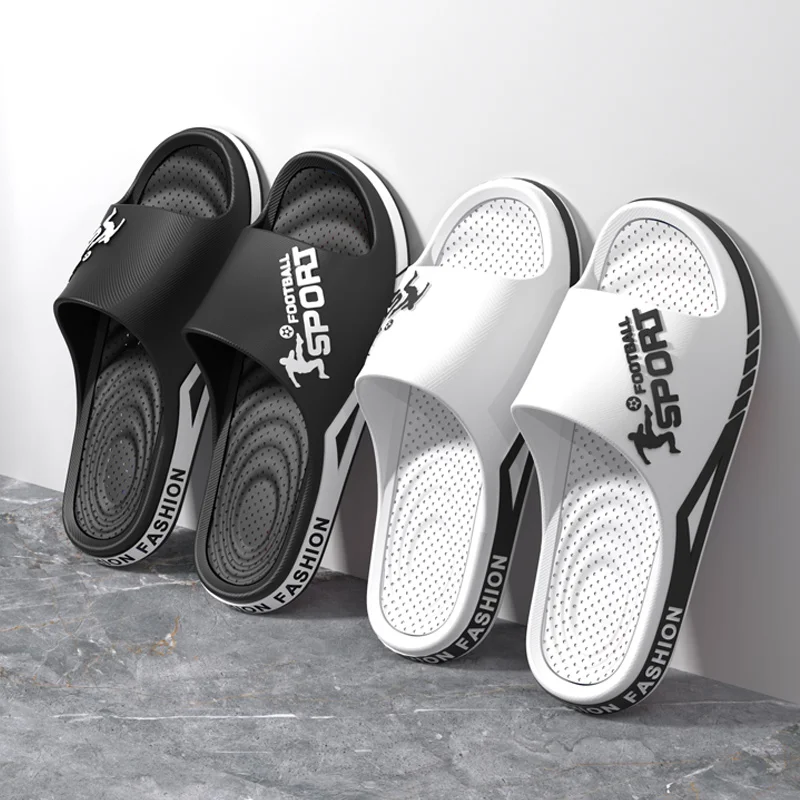 Fashion Men's Sandals Summer EVA Comfortable Anti-Slip Soft Soles House Slippers for Indoor Outdoor Wear Breathable Shower Slide