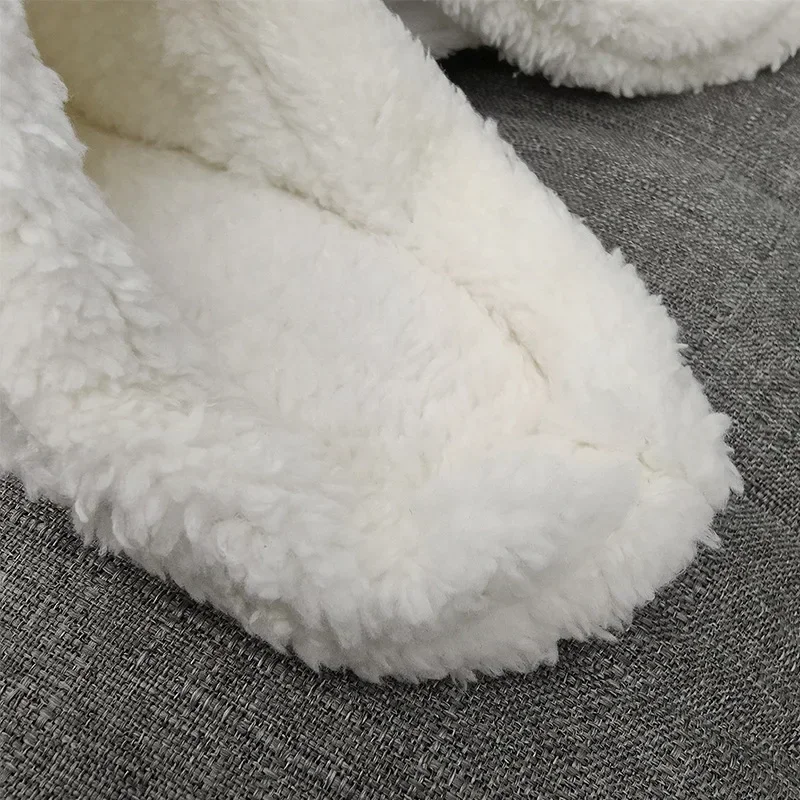 1Pair Thicken Plush Insole for Women Men Shoe Cover Winter Warm Shoe Covers Removable Plush Liner Sandals Beach Shoe Accessories