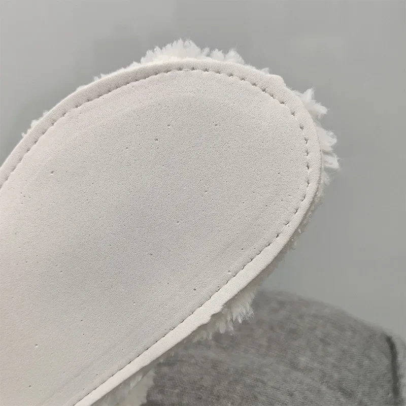 1Pair Thicken Plush Insole for Women Men Shoe Cover Winter Warm Shoe Covers Removable Plush Liner Sandals Beach Shoe Accessories
