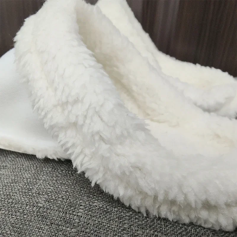 1Pair Thicken Plush Insole for Women Men Shoe Cover Winter Warm Shoe Covers Removable Plush Liner Sandals Beach Shoe Accessories