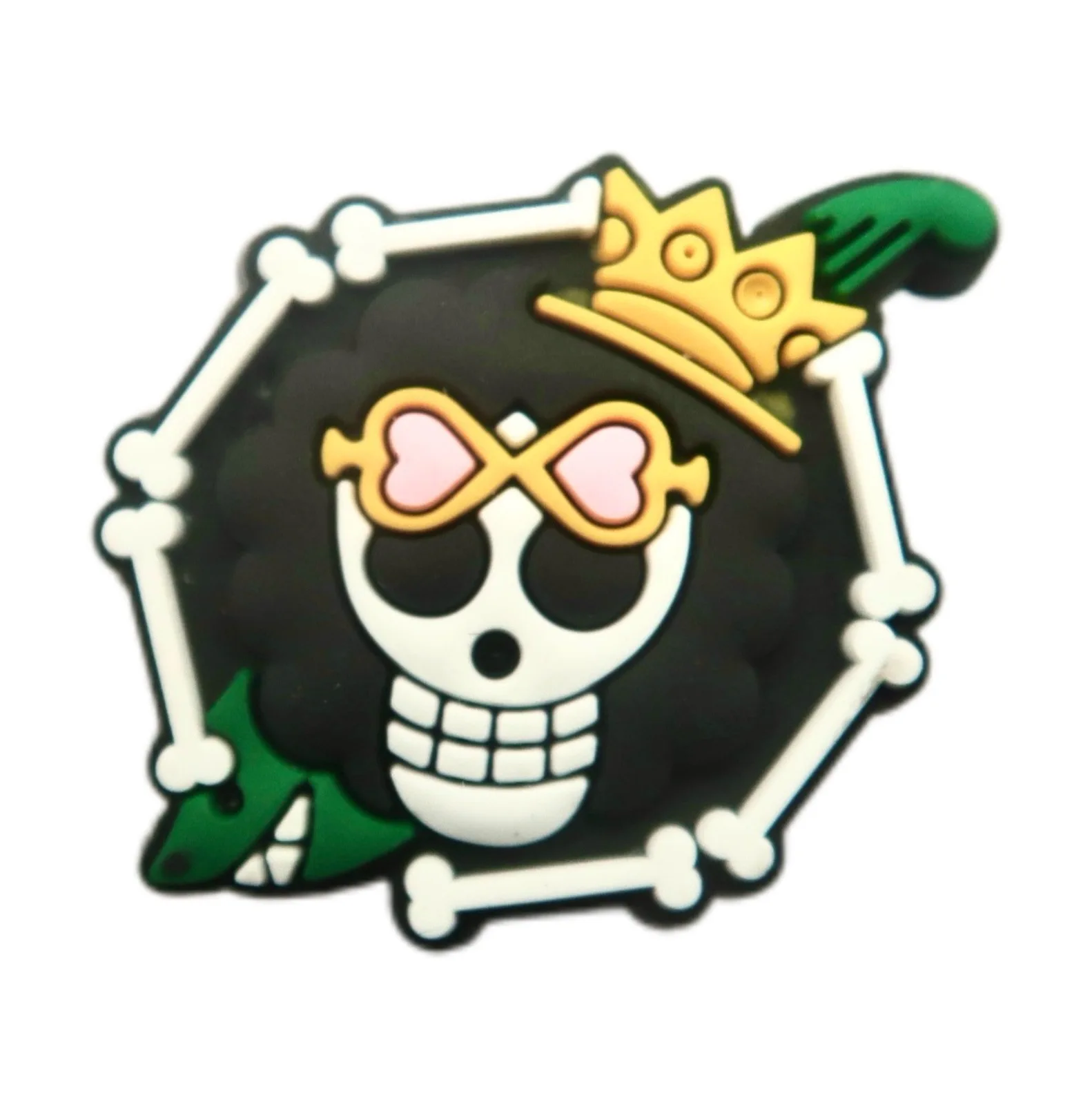 16Pcs Cartoon Pirate Skull PVC Shoe Charms Set Waterproof Detachable Garden Shoe Decor Anime Pattern DIY Accessories