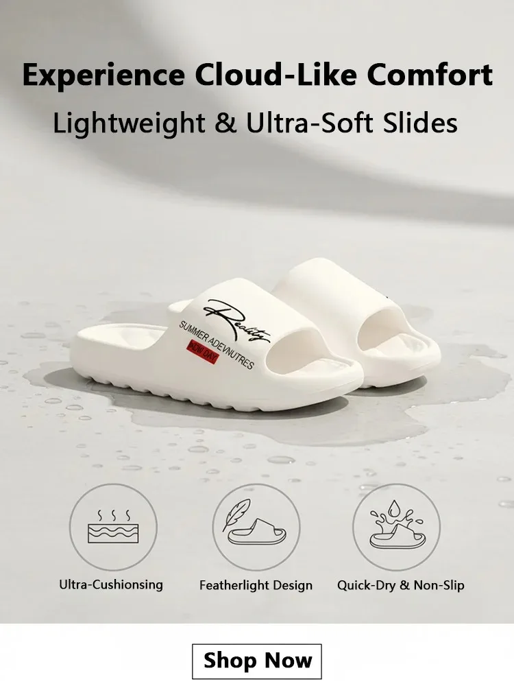 Outdoor Home Women's EVA Slippers,Lightweight Non-Slip Men's Sandals,Suitable for All Seasons,Women's Home Shoes,Indoor Slippers