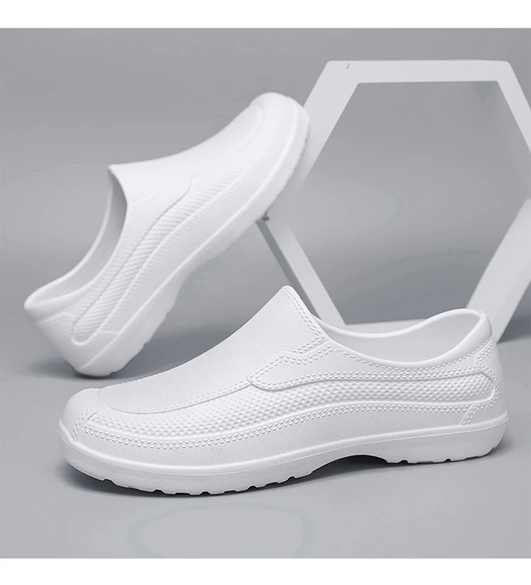 In-Stock Waterproof Food-Grade Shoes, Outdoor Work Safety Shoes, Waterproof and Wear-Resistant, Ultra-Light Slip-On Rain Shoes, Work Shoes