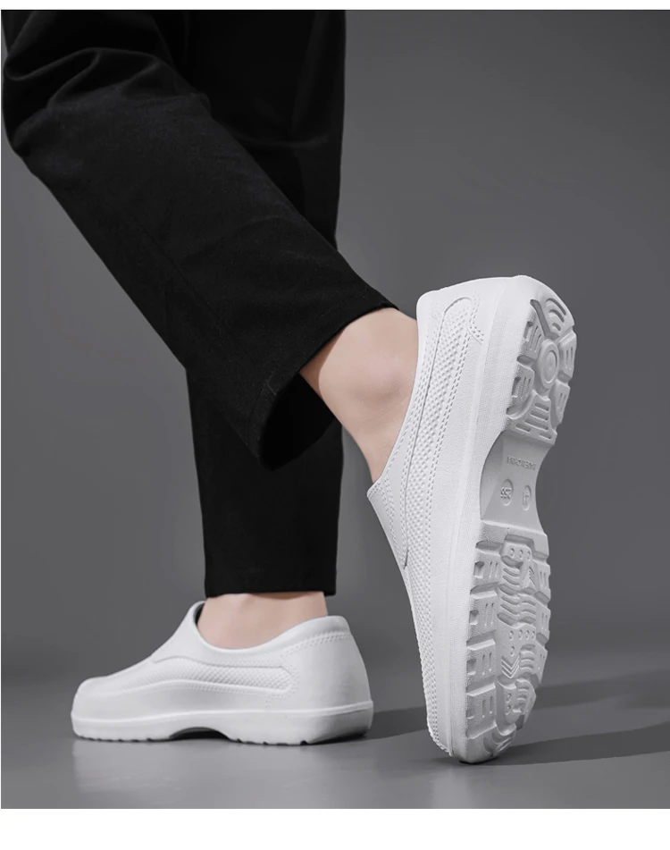 In-Stock Waterproof Food-Grade Shoes, Outdoor Work Safety Shoes, Waterproof and Wear-Resistant, Ultra-Light Slip-On Rain Shoes, Work Shoes