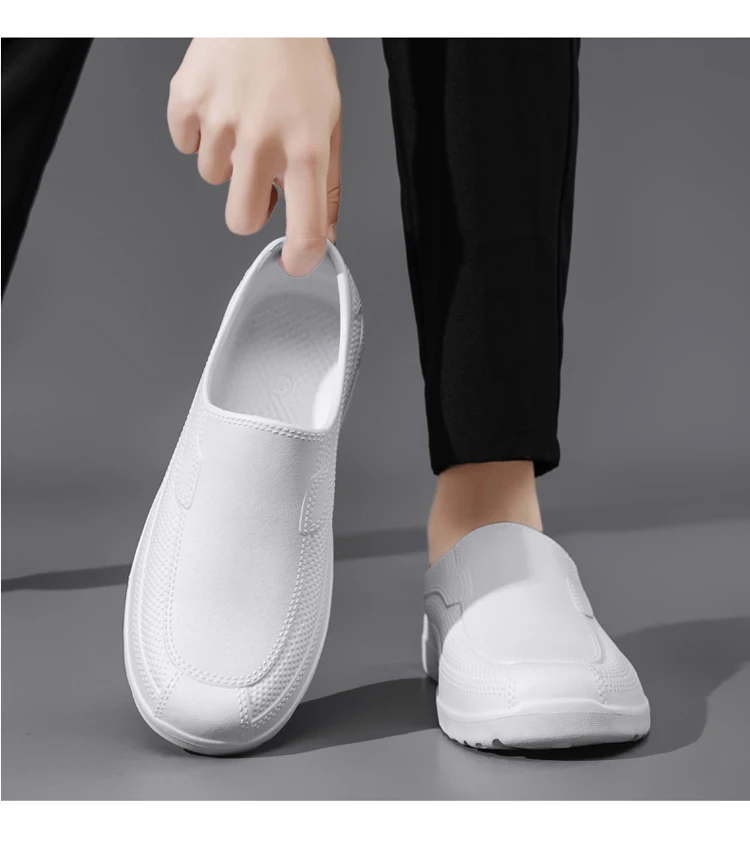 In-Stock Waterproof Food-Grade Shoes, Outdoor Work Safety Shoes, Waterproof and Wear-Resistant, Ultra-Light Slip-On Rain Shoes, Work Shoes