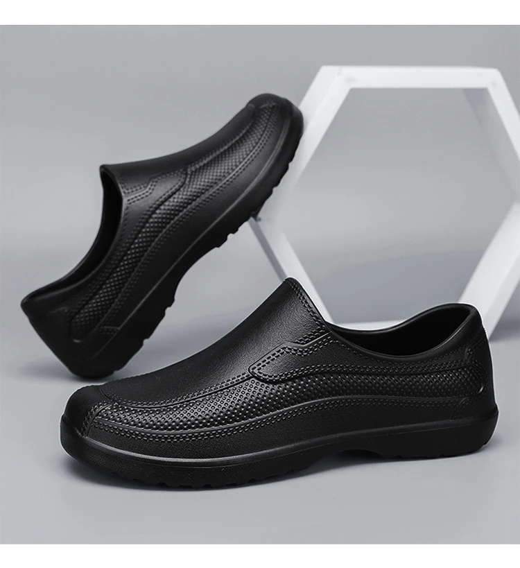 In-Stock Waterproof Food-Grade Shoes, Outdoor Work Safety Shoes, Waterproof and Wear-Resistant, Ultra-Light Slip-On Rain Shoes, Work Shoes