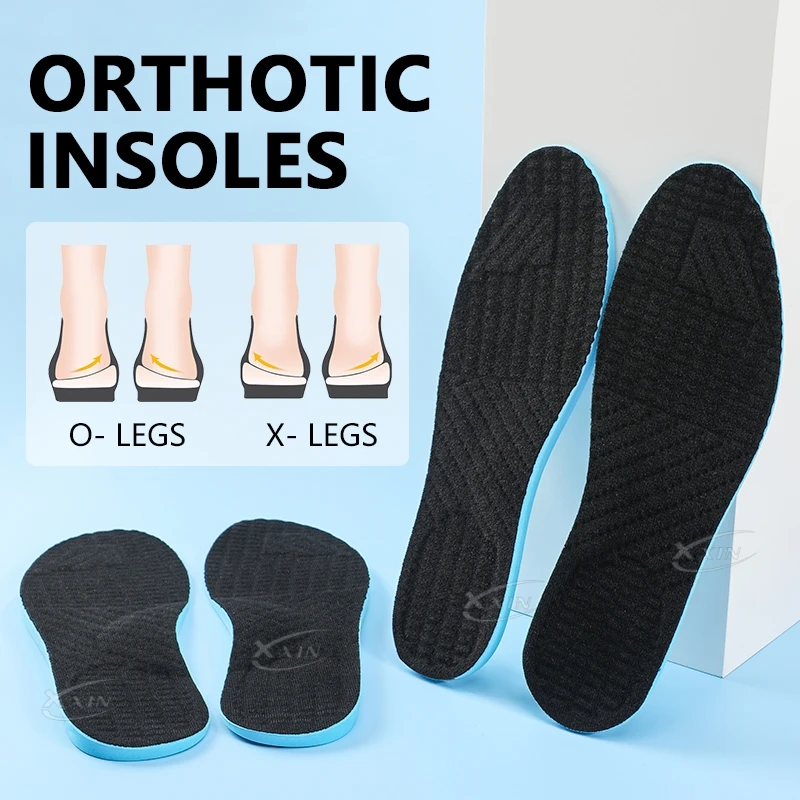 【Xxin】Men Women X Leg Correction Insoles Orthopedic Shoe Pads O Leg Insole Flat Arch Shoe Inserts Size35-46