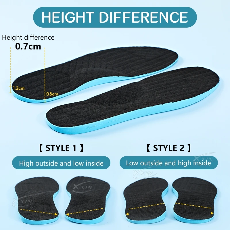 【Xxin】Men Women X Leg Correction Insoles Orthopedic Shoe Pads O Leg Insole Flat Arch Shoe Inserts Size35-46