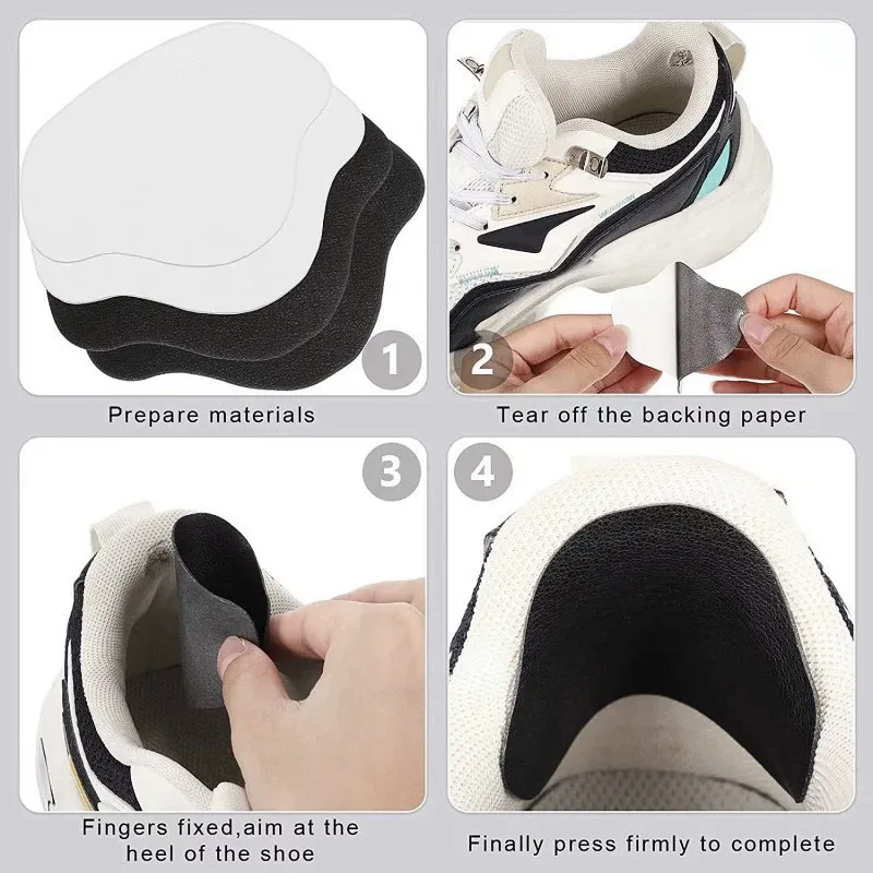 Sneaker Heel Repair Patches Wear-Resistant Shoe Heel Protector Stickers Fix Worn Holes for Sneakers, Leather Shoes