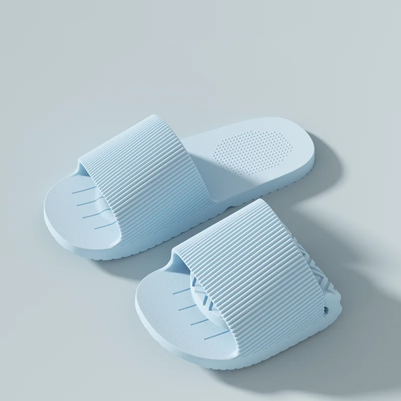 Soft Foldable Slippers for Women EVA Portable Travel Indoor Bathroom Massage Sandals Summer Unisex Non Slip Flat Home Shoes