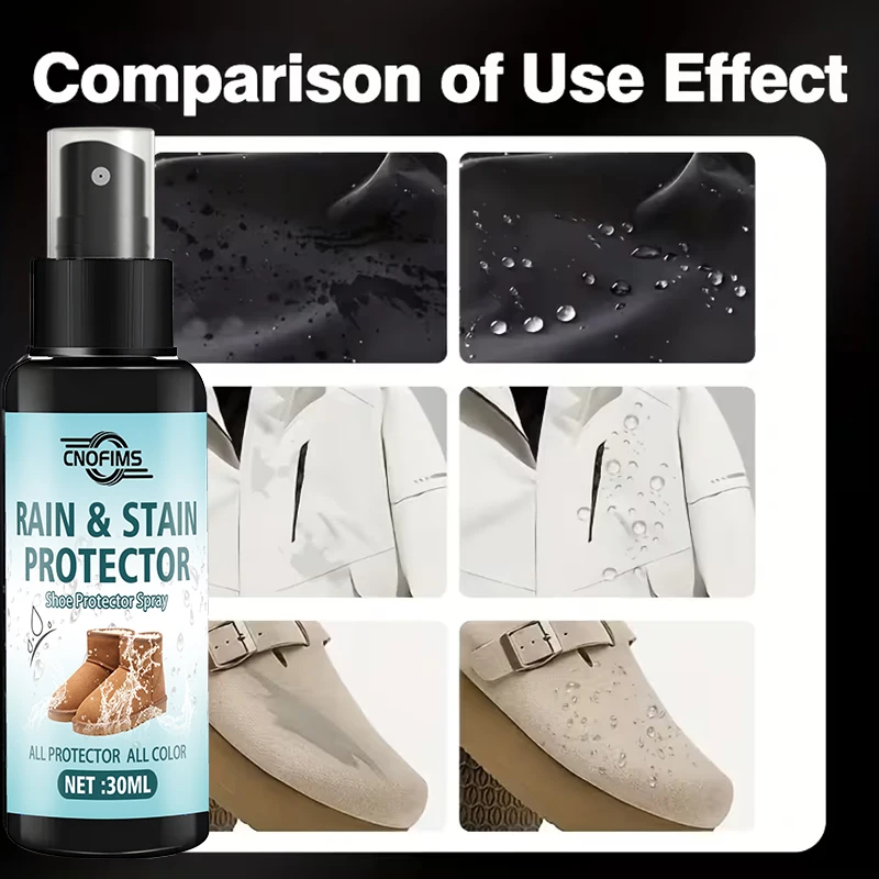 Waterproof Spray for Shoes, Water Repellent Coating for Leather, Canvas and Suede, Protects from Rain and Mud