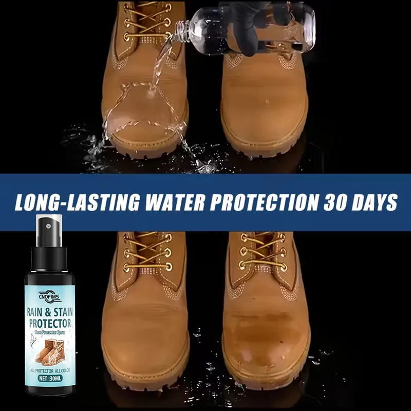 Waterproof Spray for Shoes, Water Repellent Coating for Leather, Canvas and Suede, Protects from Rain and Mud