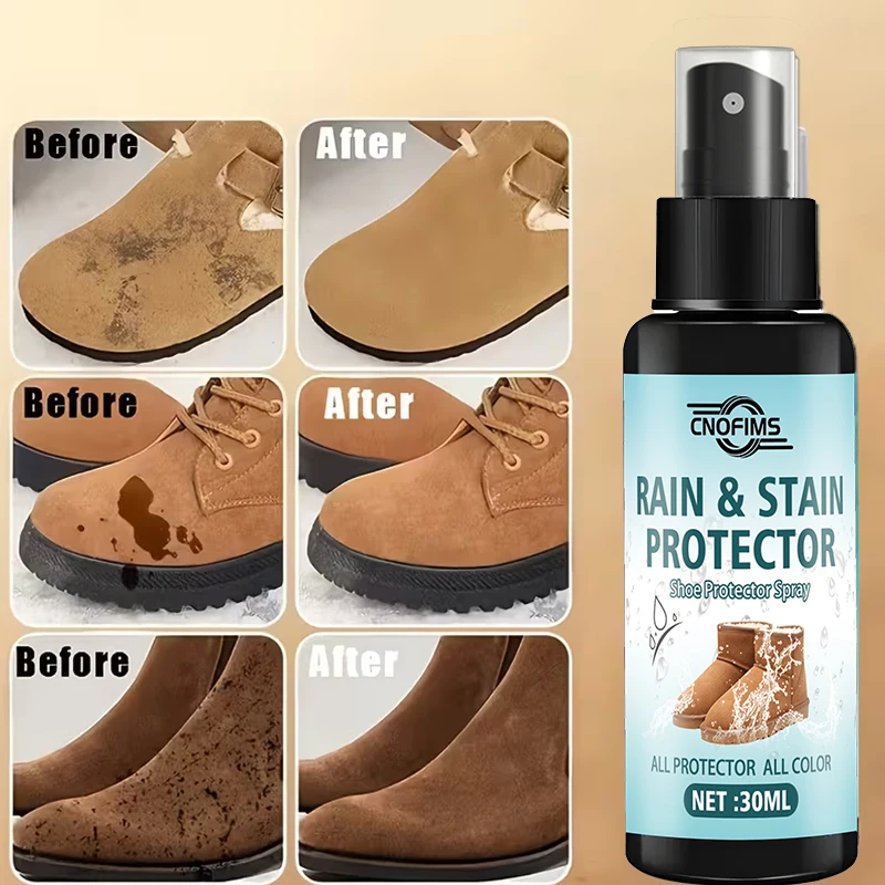 Waterproof Spray for Shoes, Water Repellent Coating for Leather, Canvas and Suede, Protects from Rain and Mud