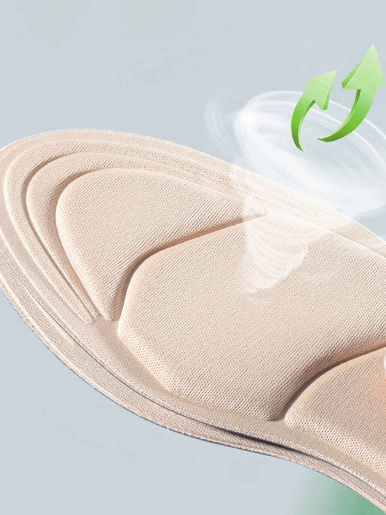 Memory Foam Insoles Women High-heel Shoes Insoles Anti-slip Insole Comfort Breathable Heel Protection