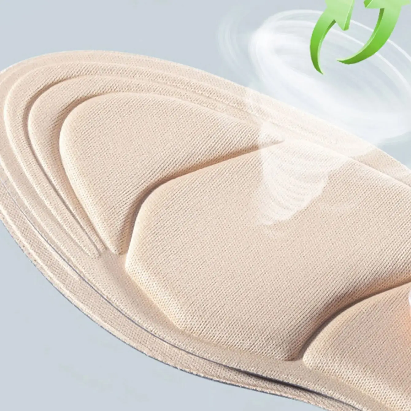 Memory Foam Insoles Women High-heel Shoes Insoles Anti-slip Insole Comfort Breathable Heel Protection